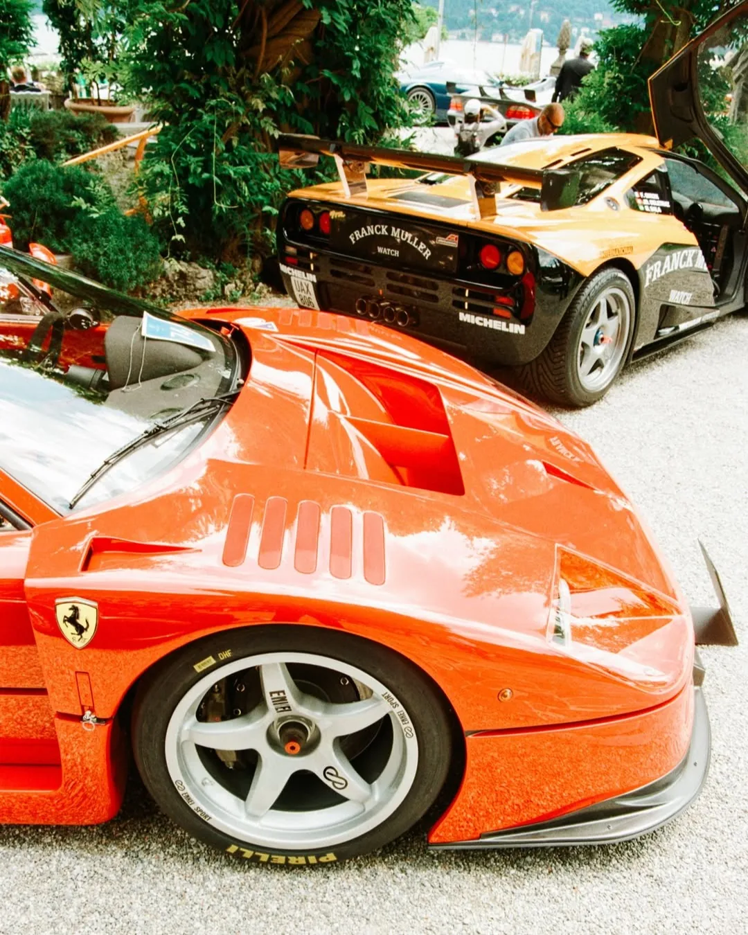Ferraris on the lawn