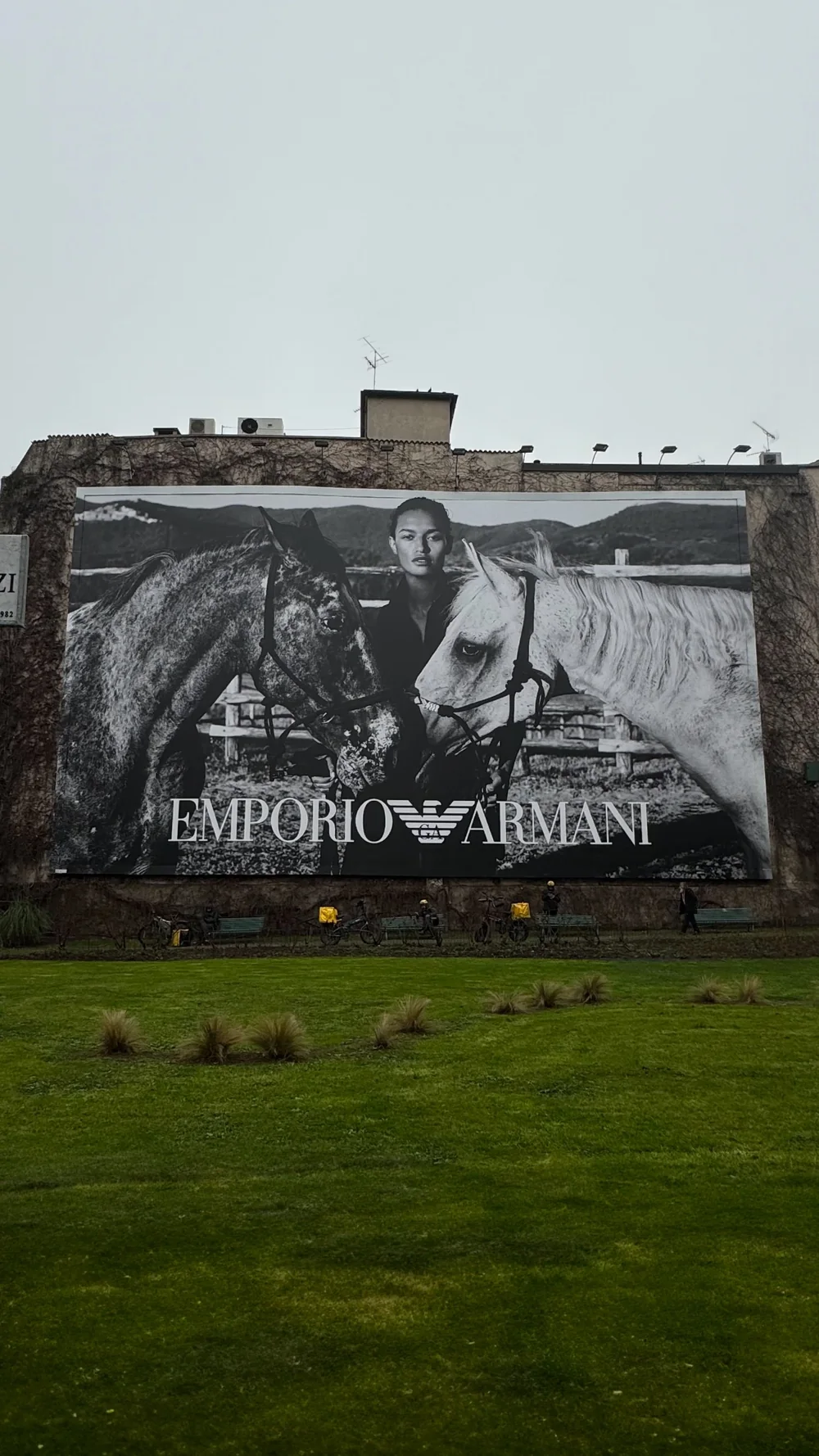 Emporio Armani over the city