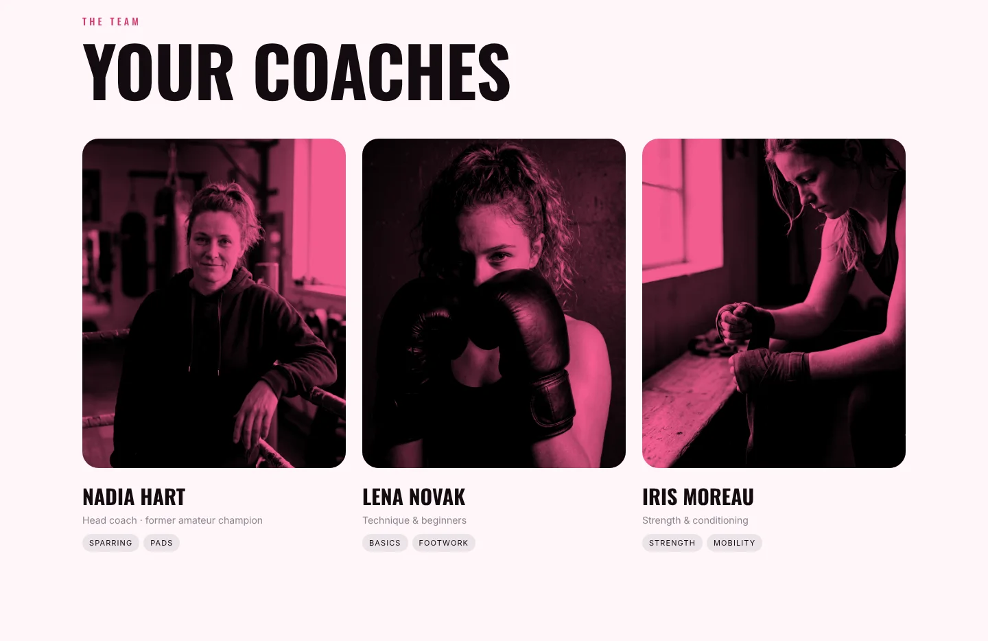 Coaches screen